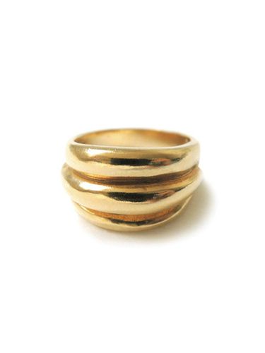 Croissant Gold Ring - MARSBOM - Modalova