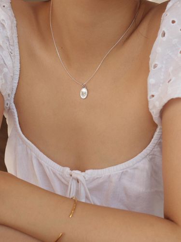 Simple Oval Necklace -Silver92.5 - MORL - Modalova