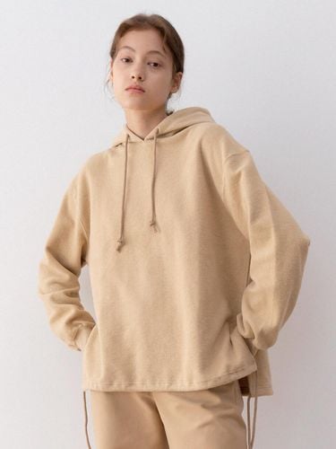 Fleece Lined Hoodie Beige - LE - Modalova