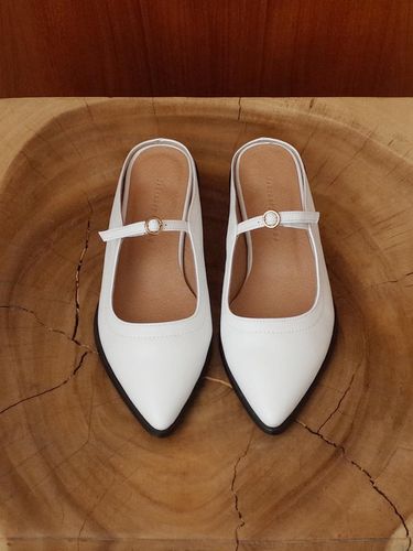 Mary Jane Mules White - february second - Modalova