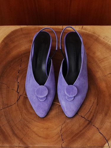 Double Button Sling Back Violet - february second - Modalova