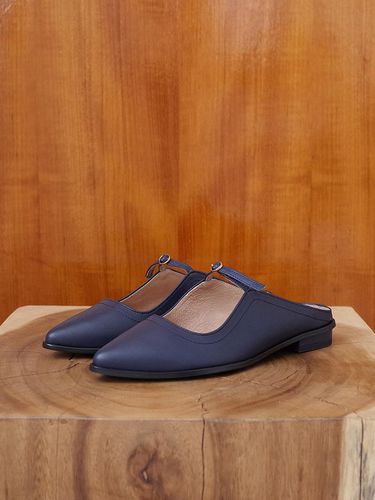 Mary Jane Mules Navy - february second - Modalova