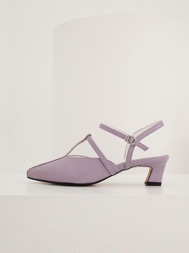 T strap sling back Lilac - february second - Modalova