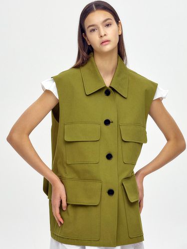 Oversized Vest Khaki - JWL - Modalova