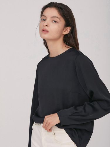 Sharon Viscose Blouse_D.Navy - BLUV - Modalova