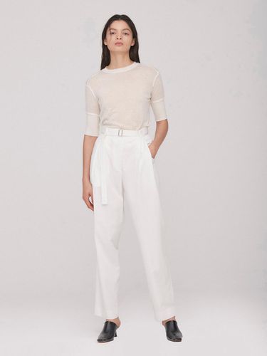 Belted Relax Pants_White(Tencel) - BLUV - Modalova