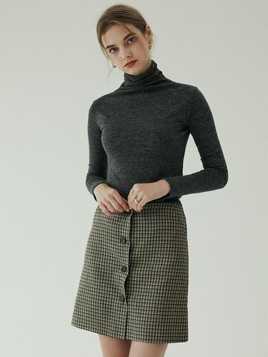 Pauline skirt beige checked - BLUV - Modalova