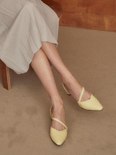 Two Way Slingbacks Light Yellow - KERRIJADE - Modalova