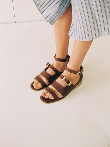 T034 Buckle Sandals Brown - 23.5 - Modalova