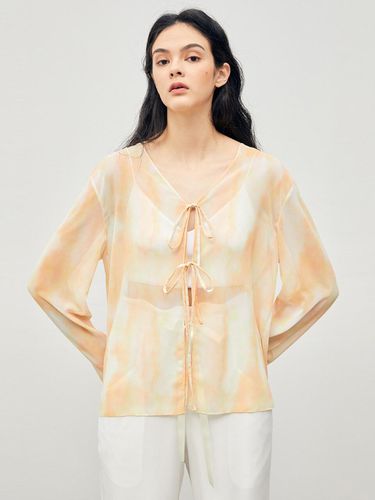 Watercolor See-through Blouse_Yellow - ONNE - Modalova