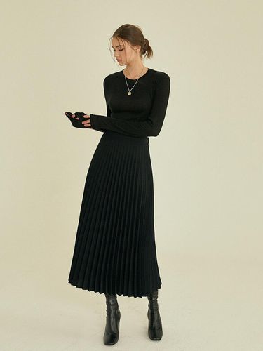 Cherish Pleats Long Skirt-2 Colors - RE_L - Modalova