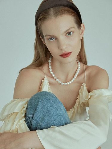 Mixed Pearl Necklace - Elizabeth Moments - Modalova