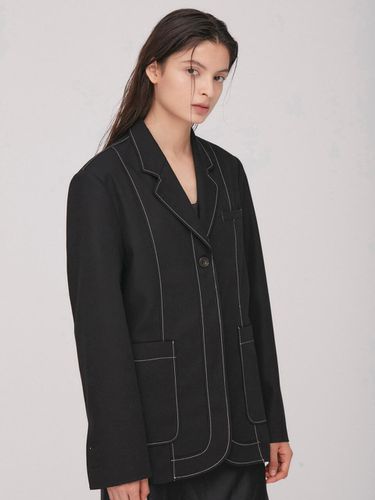 Stitch Pointed Jacket_Black - BLUV - Modalova