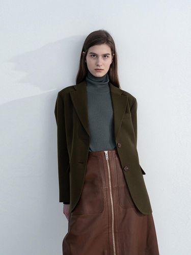 MARTIN SINGLE JACKET Olive - AVA MOLLI - Modalova