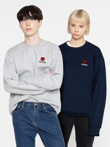 Heart Board Embroidery Sweatshirt - GRAVER - Modalova