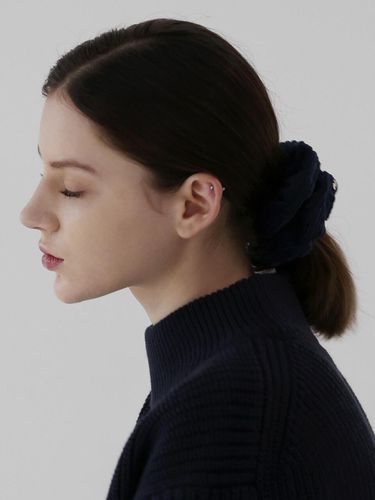 SCRUNCHIE / TINY / JEWEL / CORD NAVY - UNDERCONTROL STUDIO - Modalova