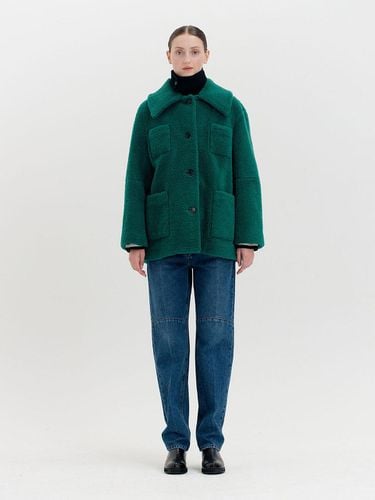 Faux Fur Jumper_Green - EENK - Modalova