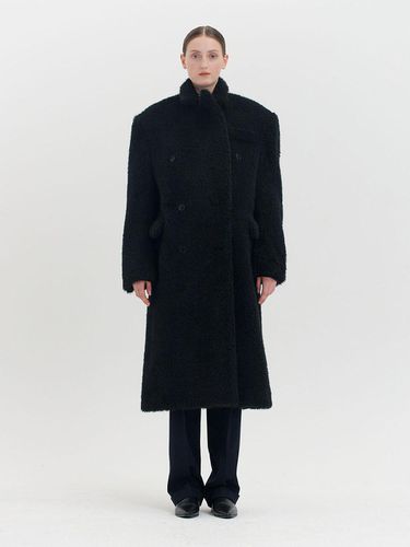 Faux Fur Oversized Coat_Black - EENK - Modalova