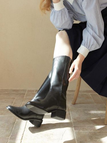 Mouth long boots - black - lilyshoe - Modalova