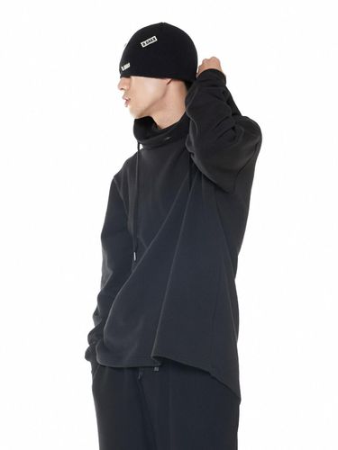 High Neck Oversized Hoodie_Black - DGNAK12 - Modalova