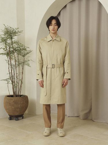 Raglan Belted Coat_Beige - FILLCHIC - Modalova