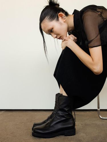 Chunky Combat Boots_Black - dough - Modalova