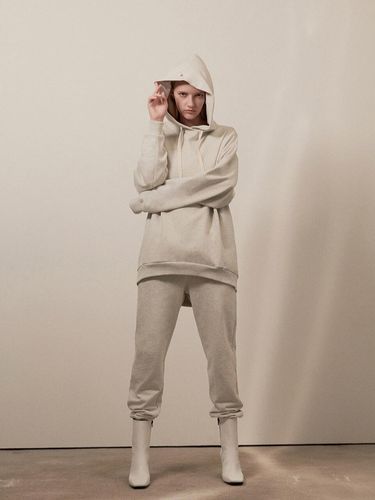 Melange hoodie 004 Lightgray - MUDIDI - Modalova