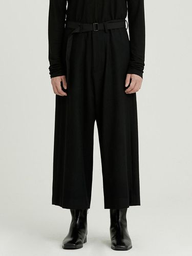 Wool Wide Pants Black - sunnus - Modalova