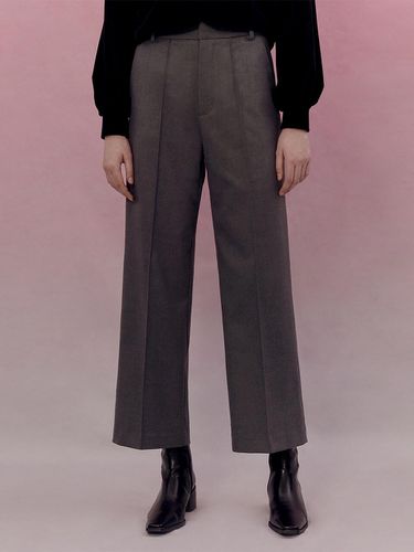 Semi Wide Pin-tuck Banding Pants - AMONG - Modalova