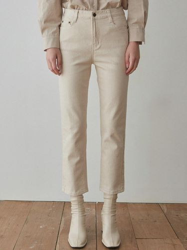 Clear Slim Straight Cotton Pants - NICK&NICOLE - Modalova