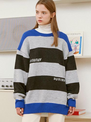 RLOL](KT-20736) RLOL STRIPE KNIT PULLOVER MELANGE - ROLAROLA - Modalova