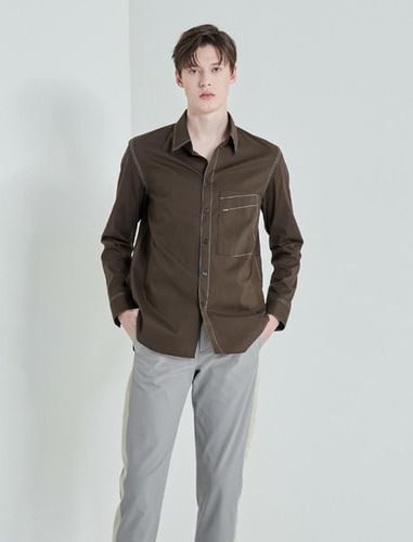 Color Stitch Shirts_Brown - SYSTEM HOMME - Modalova