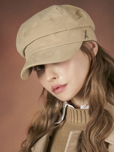 Peach Madoros Cap_Beige - VARZAR - Modalova