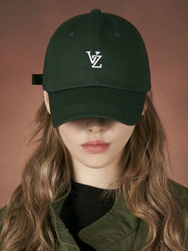 Monogram Overfit Ball Cap_Green - VARZAR - Modalova