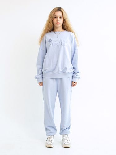 Flower Logo Sweatshirt Set_Sky Blue - oneninenineone - Modalova