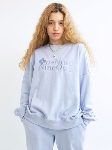 Flower Logo Sweatshirt_Sky Blue - oneninenineone - Modalova