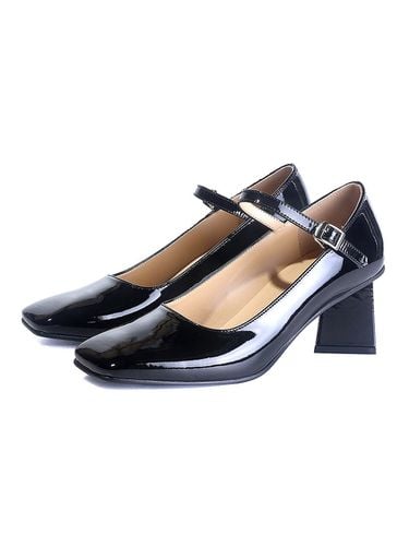 Square Toe Mary-Jane Pumps_Black Patent - NONETHELESS - Modalova