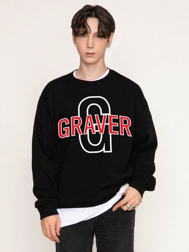 Big Logo Graphic Sweatshirt_Black - GRAVER - Modalova