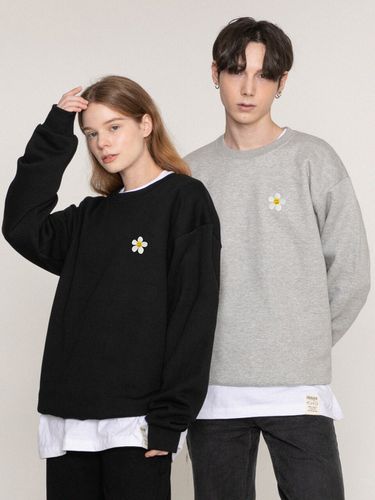 Flower Dot Embroidery Sweatshirt - GRAVER - Modalova