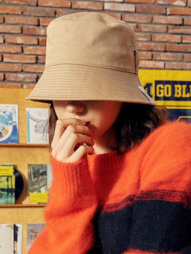 Unisex] EL COTTON BEIGE BUCKET HAT - SLEEPYSLIP - Modalova