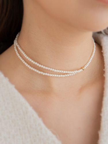 Line Pearl Necklace - Primaute - Modalova