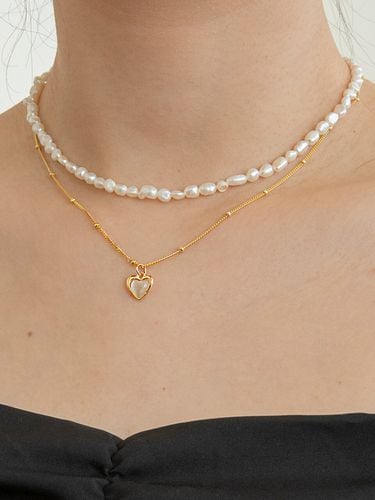 Silver 925] Mini Heart Necklace - Primaute - Modalova