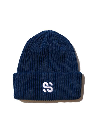 Unisex] SS LOGO BLUE BEANIE - SLEEPYSLIP - Modalova