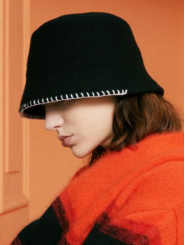 Unisex] STITCH WOOL BUCKET HAT(2COLOR) - SLEEPYSLIP - Modalova