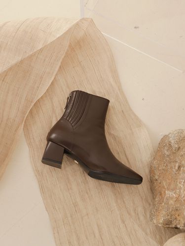 Accordion ankle boots / Brown - LOVEDEWY - Modalova