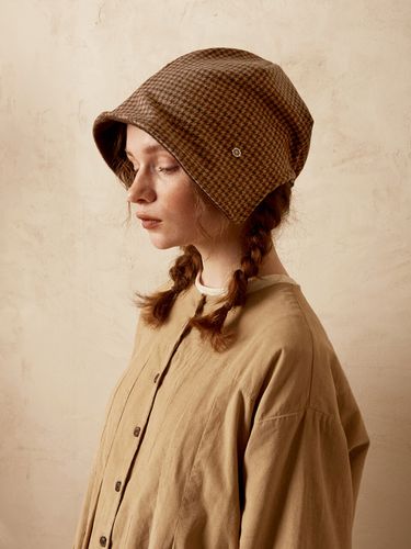 Banding bonnet beanie - Brown - Brown Hat - Modalova