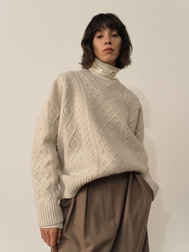 Cable Knit Pullover_Light - AEER - Modalova