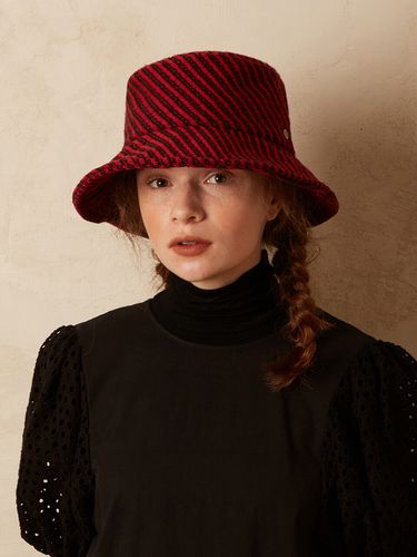 Twill Buket hat - Red - Brown Hat - Modalova