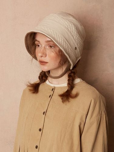 Jane bonnet N snap button strap - Brown Hat - Modalova