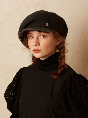 Iconic beret -All black - Brown Hat - Modalova